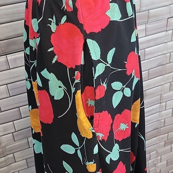LulaRoe floral print a-line midi skirt Women's Size XS - Picture 5 of 10